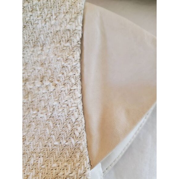 Trussardi Jeans Cotton Blend and Leather Tweed Dress and Jacket, Size 42 (M) - Picture 7 of 12